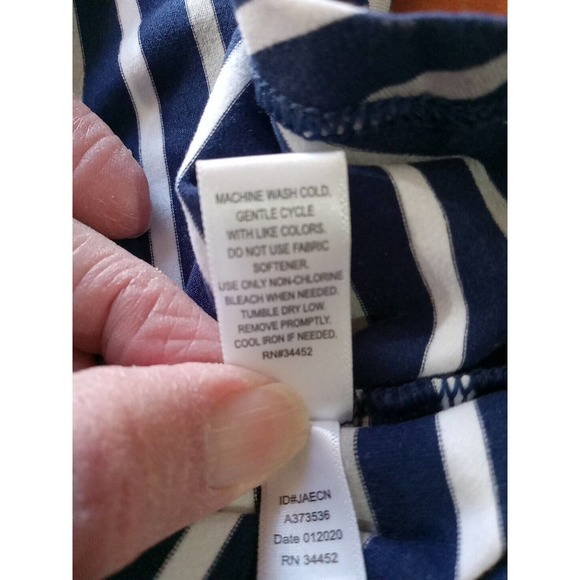 cuddl duds Lounge Dress Women's Size 2X Striped - Picture 11 of 12